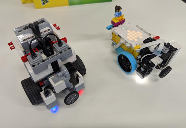 SPIKE robot front view